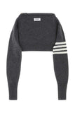Thom Browne Unisex Melange Grey Wool Clutch