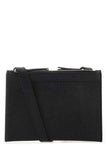 Thom Browne Women Black Leather Mini Document Holder