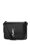 Saint Laurent Men Black Leather Solferino Shoulder Bag