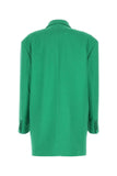 Valentino Garavani Women Green Crepe Couture Oversize Blazer