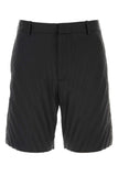 Valentino Garavani Men Black Nylon Bermuda Shorts