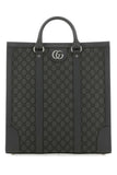 Gucci Men Gg Supreme Fabric And Leather Ophidia Shopping Bag