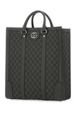 Gucci Men Gg Supreme Fabric And Leather Ophidia Shopping Bag