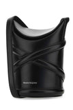 Alexander Mcqueen Women Black Leather The Curve Bucket Bag