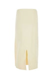 Jil Sander Women Ivory Viscose Blend Skirt