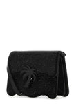 Palm Angels Women Embellished Suede Palm Beach Crossbody Bag