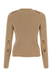 Fendi Women Biscuit Cotton Blend Cardigan