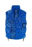 Khrisjoy Men Printed Corduroy Oversize Sleeveless Down Jacket