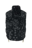 Khrisjoy Men Printed Corduroy Oversize Sleeveless Down Jacket
