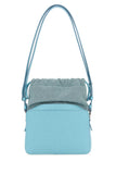 Maison Margiela Women Light Blue Leather And Fabric 5Ac Bucket Bag