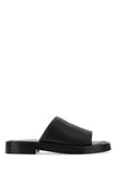 Salvatore Ferragamo Men Black Nappa Leather Slippers