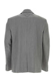 Prada Men Melange Grey Wool Blend Blazer