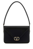 Valentino Garavani Women Black Leather Vlogo Shoulder Bag