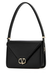 Valentino Garavani Women Black Leather Vlogo Shoulder Bag