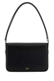Valentino Garavani Women Black Leather Vlogo Shoulder Bag