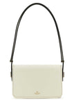 Valentino Garavani Women Ivory Leather Vlogo Crossbody Bag