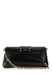Valentino Garavani Women Black Leather Rockstud Shoulder Bag