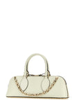 Valentino Garavani Women Ivory Leather Rockstud East-West Handbag