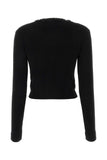 Alessandra Rich Women Black Wool Blend Cardigan