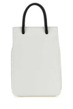 Balenciaga Women White Leather Phone Case