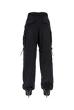 Balenciaga Women Black Cotton Knife Cargo Pantaboots