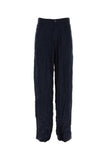 Balenciaga Men Dark Bue Satin 5 Pocket Pant