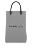 Balenciaga Women Grey Leather Phone Case