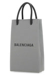 Balenciaga Women Grey Leather Phone Case