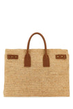 Saint Laurent Women Raffia Medium Sac De Jour Shopping Bag