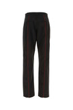 Salvatore Ferragamo Men Black Polyester Blend Pant