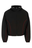 Salvatore Ferragamo Men Black Polyester Blend Jacket