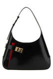 Salvatore Ferragamo Women Black Leather Large Arch Shoulder Bag