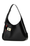 Salvatore Ferragamo Women Black Leather Large Arch Shoulder Bag