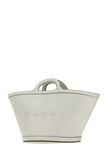 Marni Women White Leather Small Tropicalia Handbag