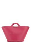 Marni Women Dark Pink Leather Small Tropicalia Handbag