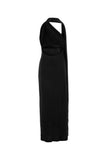 Loewe Women Black Satin Long Dress