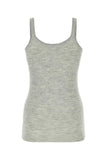 Bottega Veneta Women Melange Grey Wool Tank Top