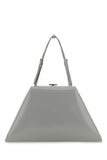 Prada Women Light Grey Leather Handbag