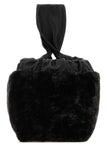 Jil Sander Women Black Shearling Clutch