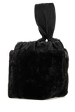 Jil Sander Women Black Shearling Clutch