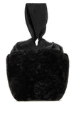 Jil Sander Women Black Shearling Clutch