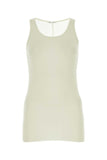 Ami Women Ivory Viscose Blend Tank Top