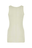 Ami Women Ivory Viscose Blend Tank Top