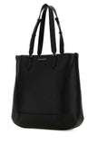 Alexander Mcqueen Men Black Leather Medium Edge Shopping Bag