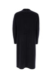 Fendi Men Navy Blue Wool Blend Coat