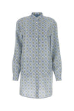 Prada Women Printed Silk Shirt Dress