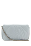 Alexander Mcqueen Women Powder Blue Leather Small Seal Shoulder Bag