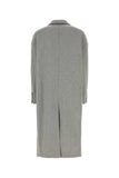 Dolce & Gabbana Men Grey Wool Blend Coat