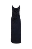 Fendi Women Midnight Blue Satin Dress