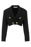 Palm Angels Women Black Polyester Blend Boyfriend Blazer